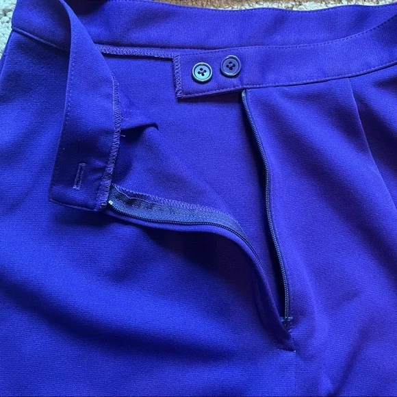 purple / gold / black / white Varsity real high school cheerleading uniform - Picture 10 of 14